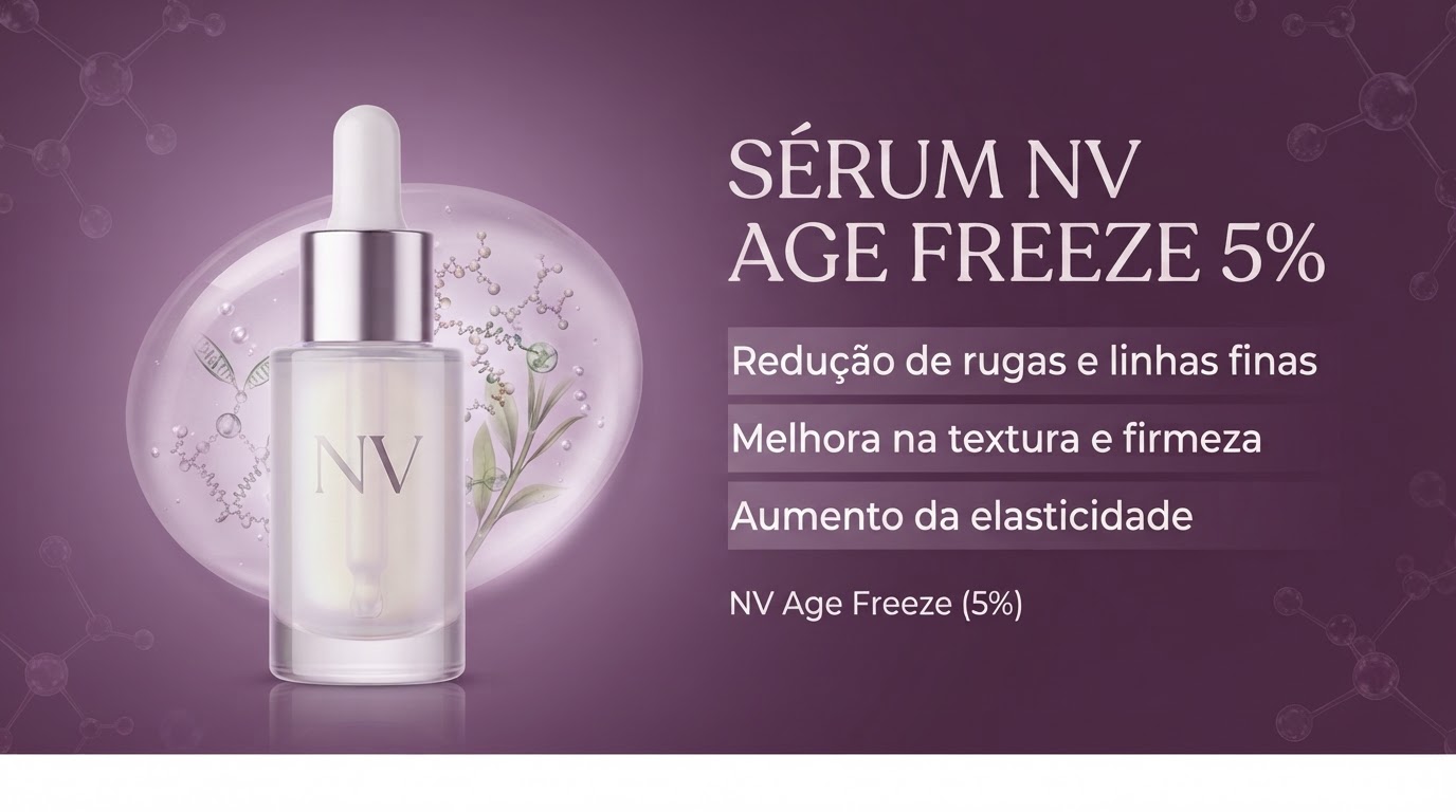 Sérum NV Age Freeze, layout Informações