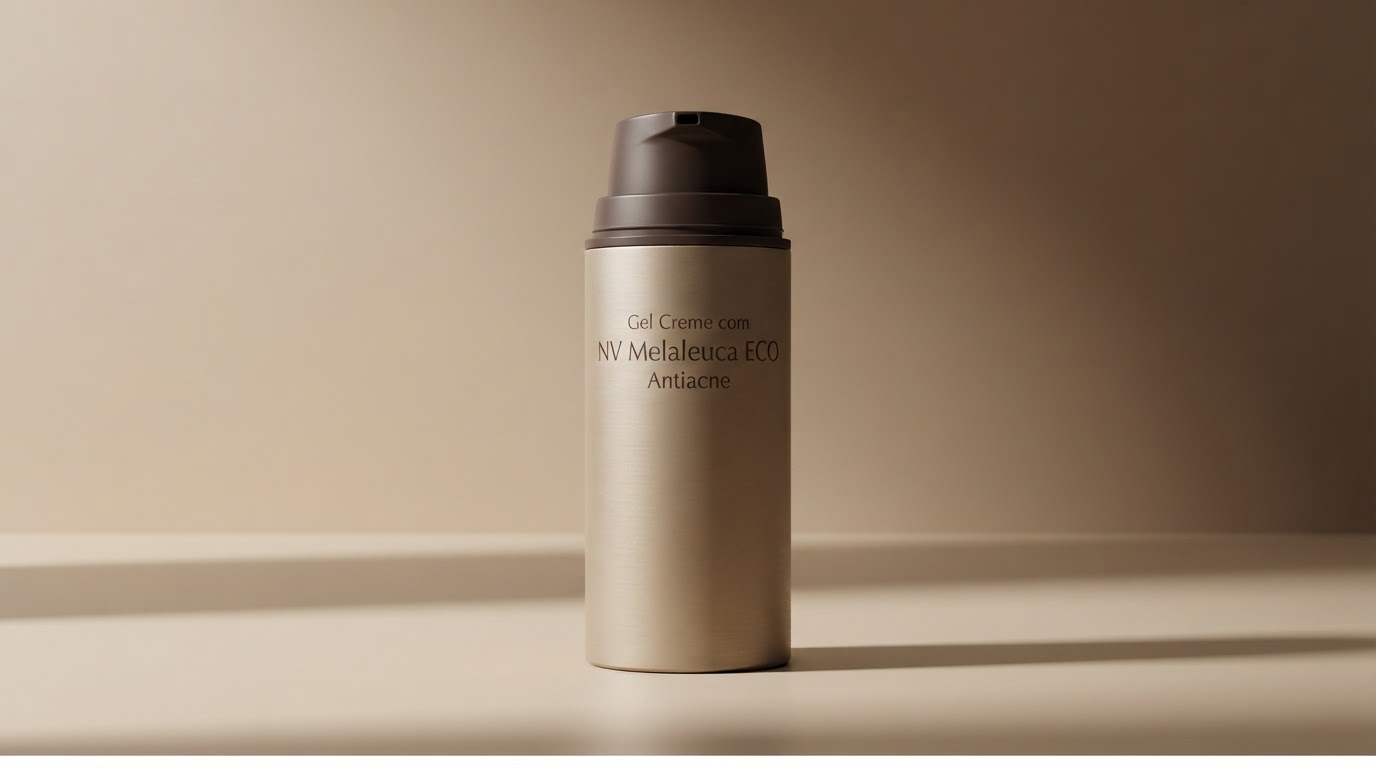 Gel Creme com NV Melaleuca ECO, layout Clean