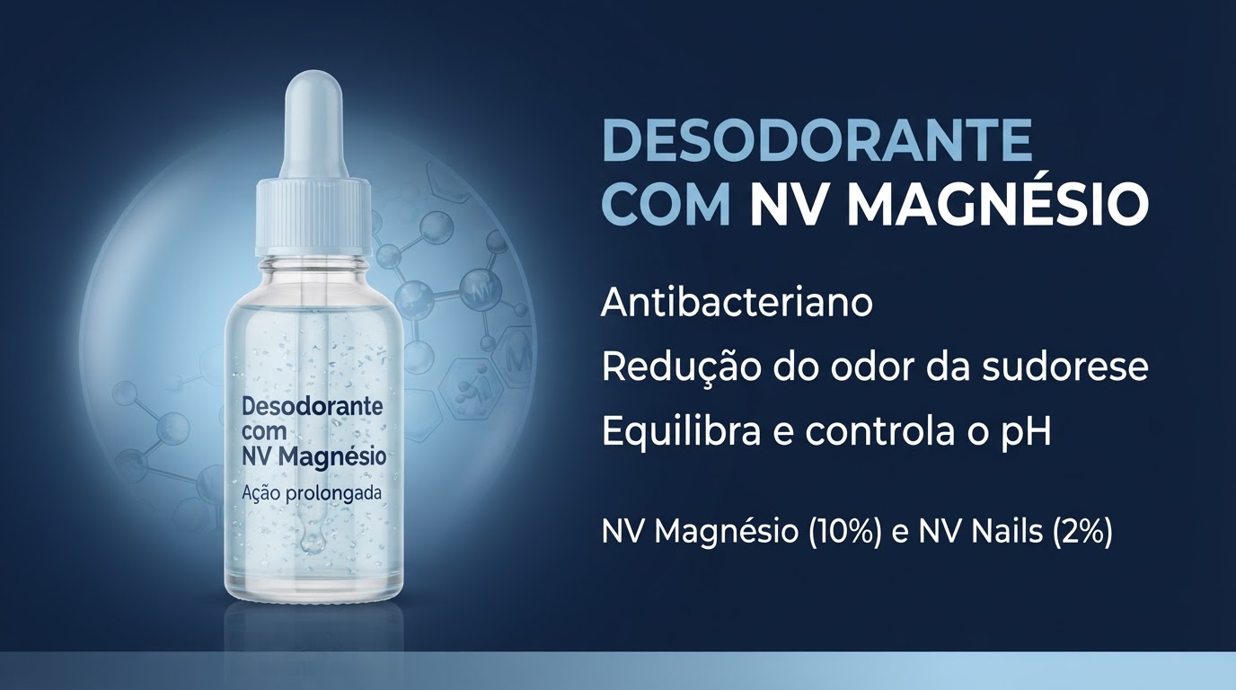 Desodorante com NV Magnésio, layout Informações