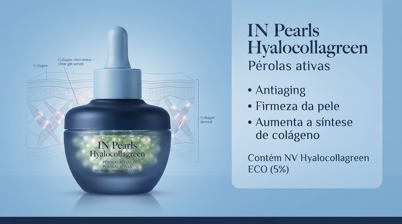IN Pearls Hyalocollagreen, layout Informações
