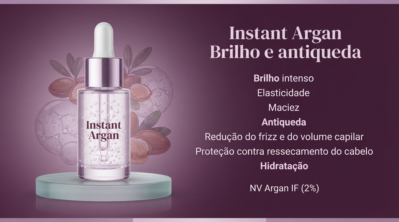 Instant Argan, layout Informações