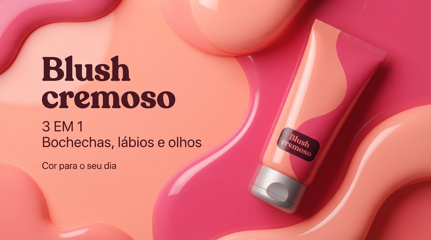 Blush cremoso, layout Resumo