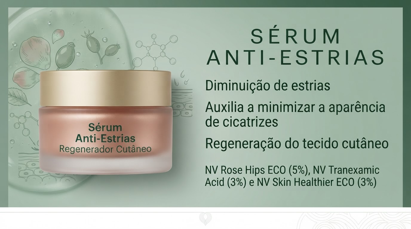 Sérum Anti-Estrias, layout Informações