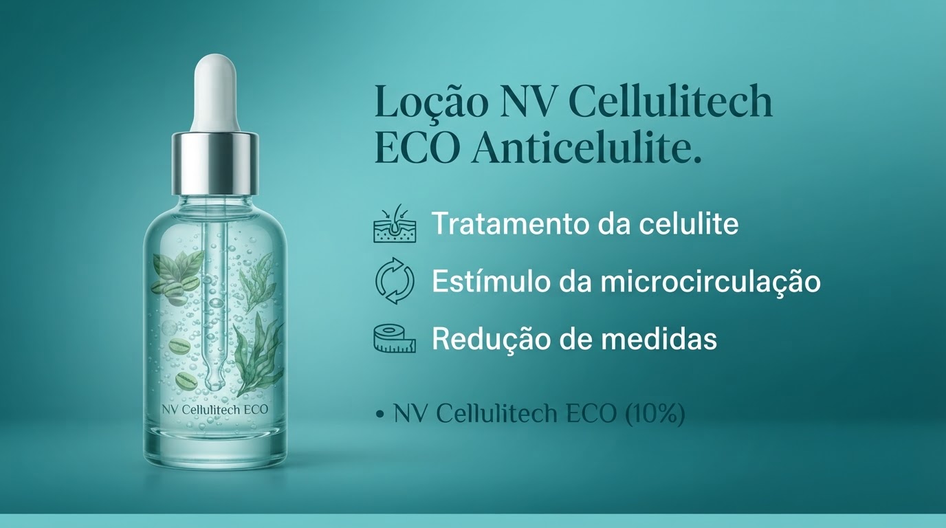 Loção NV Cellulitech ECO, layout Informações