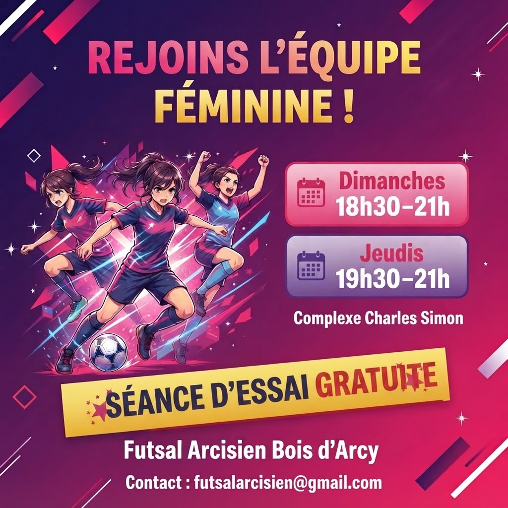 Affiche recrutement section féminine