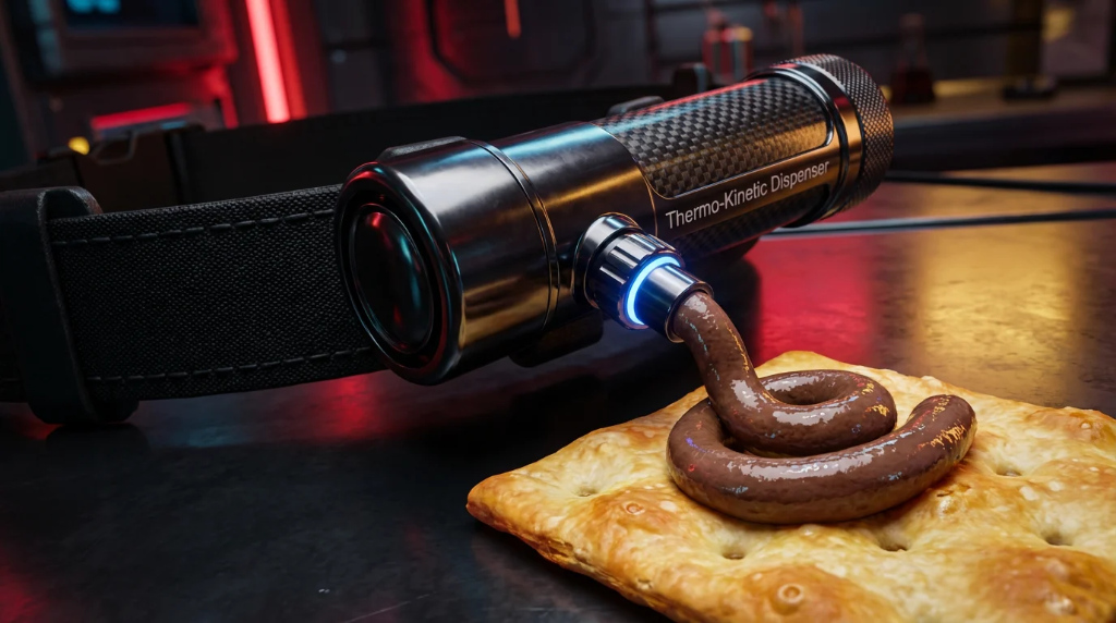 Thermo-Kinetic Dispenser extruding Sovereign Pâté V1
