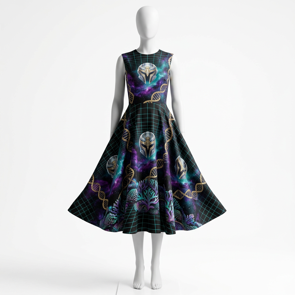 Holodeck Cosmos A-Line Dress