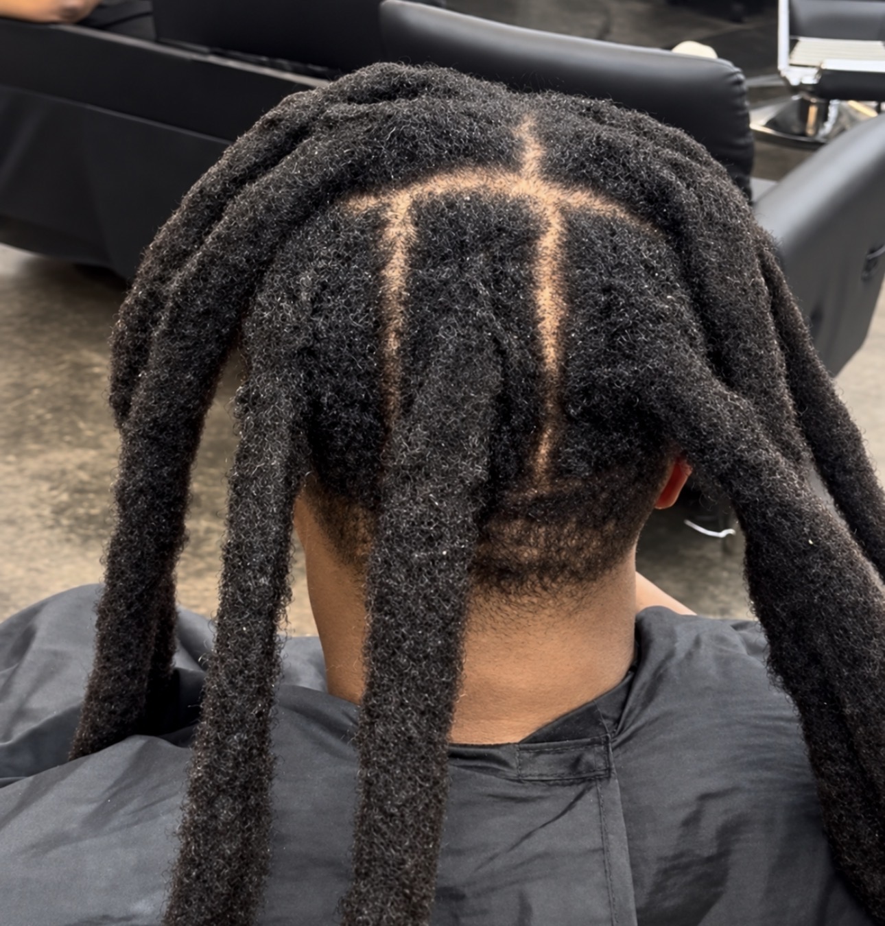 Finished look, full loc combination