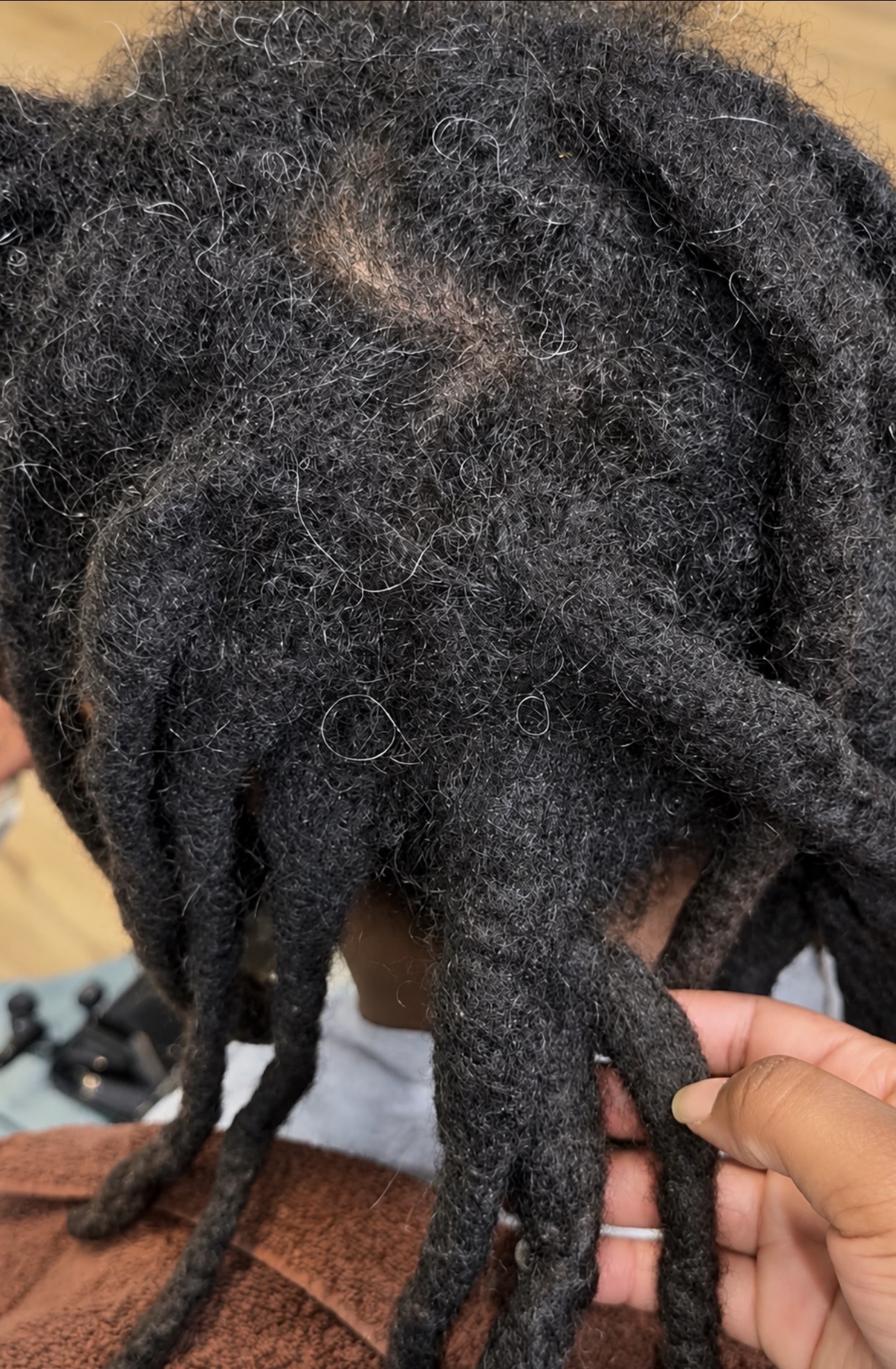 Started with matted locs at the roots