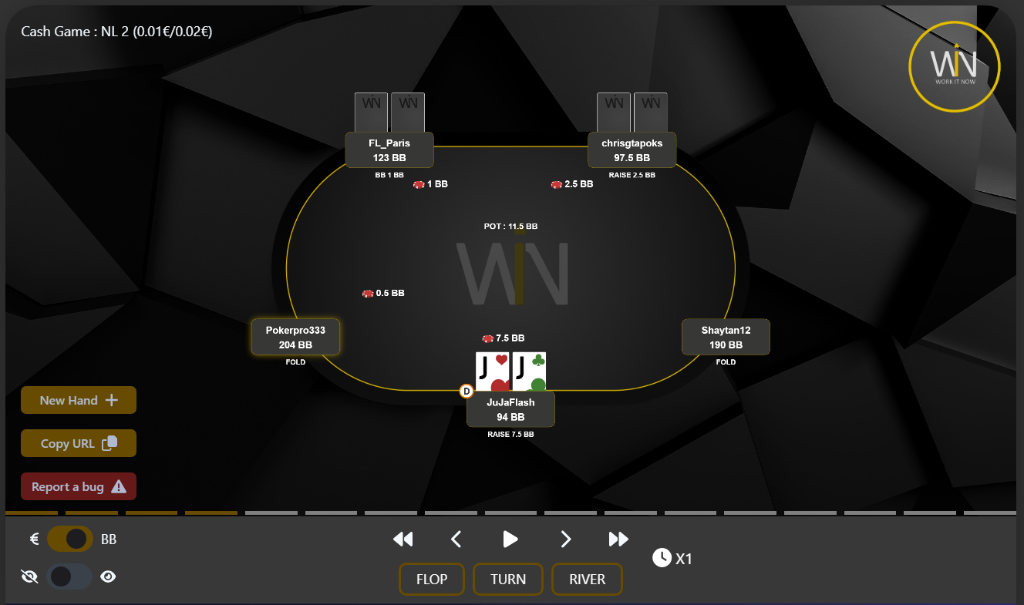 Replayer WIN - Cash Game NL2