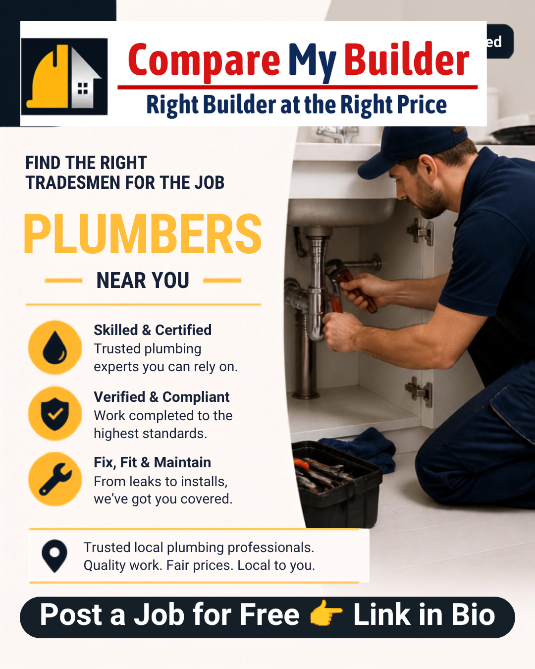 Plumbers on Compare My Builder