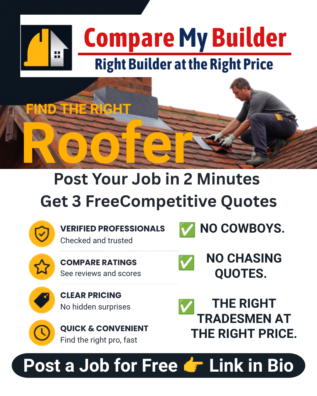 Roofers on Compare My Builder