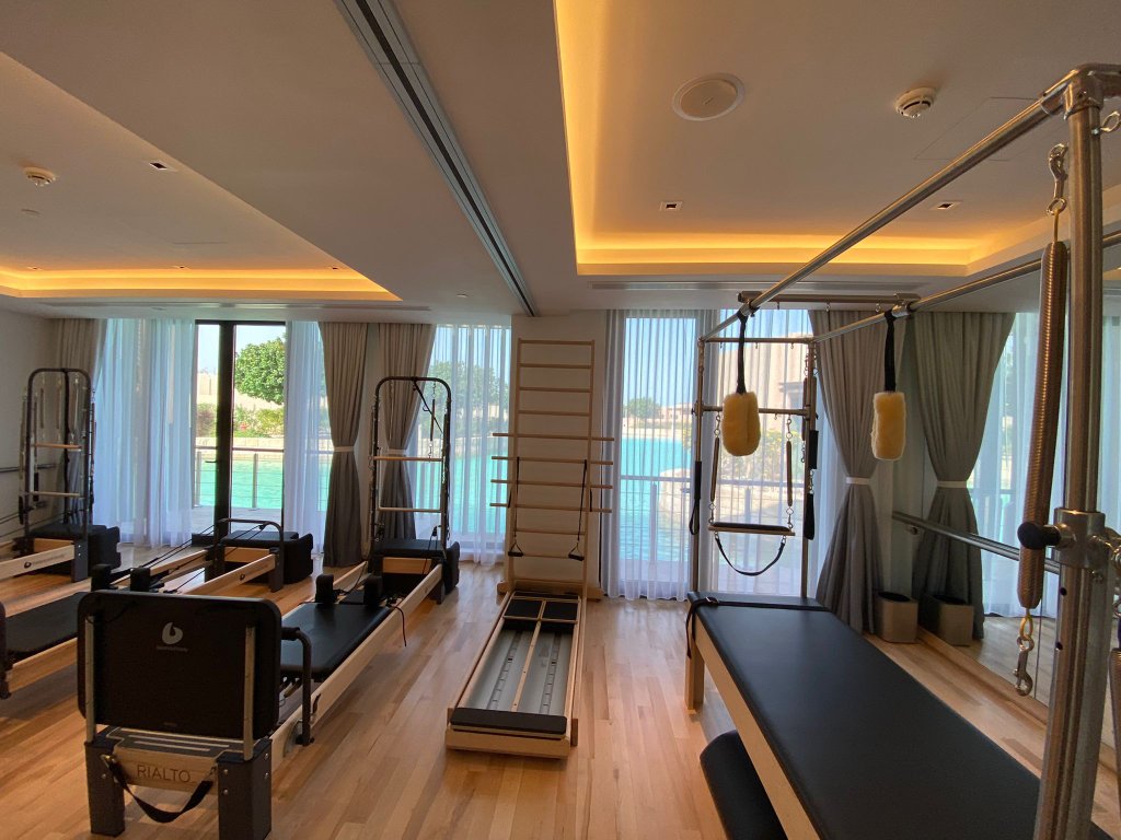 Ladies only pilates studio Qatar villa - Balanced Body reformers private wellness The Pearl Doha