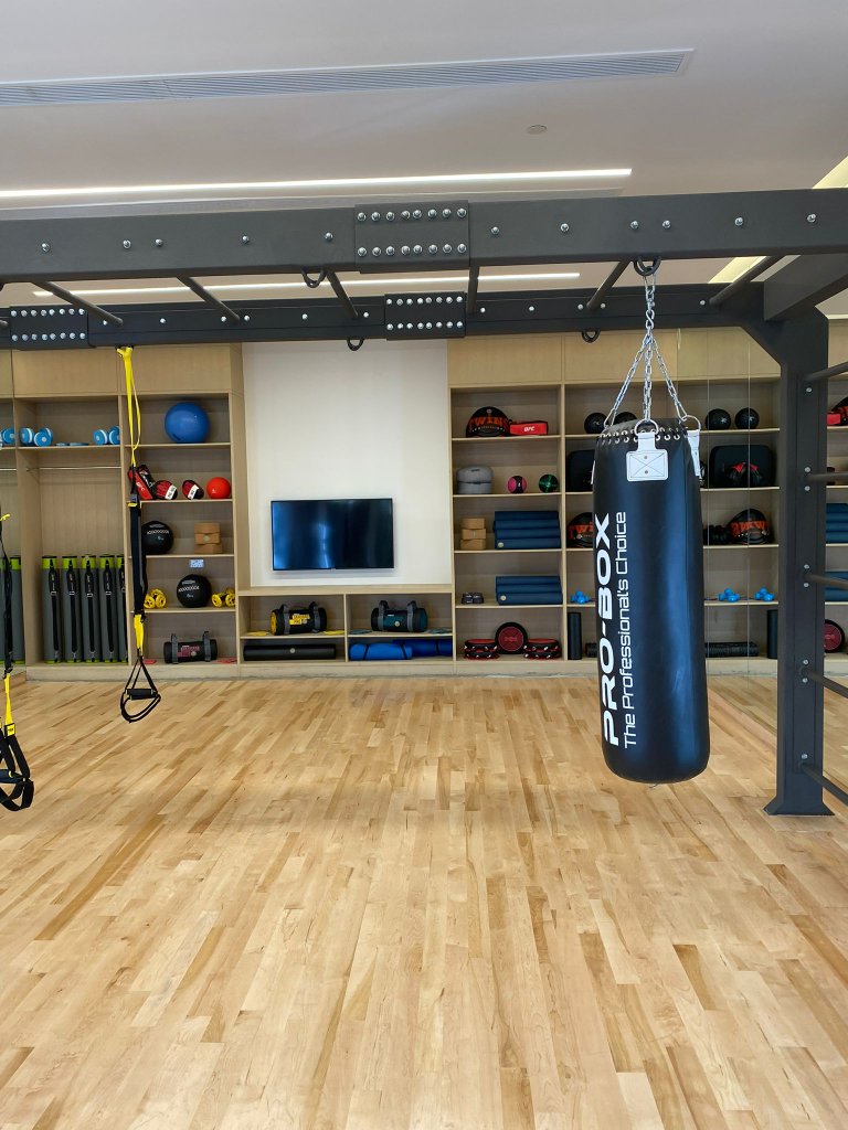 Private movement studio Qatar villa - boxing TRX functional training West Bay Doha