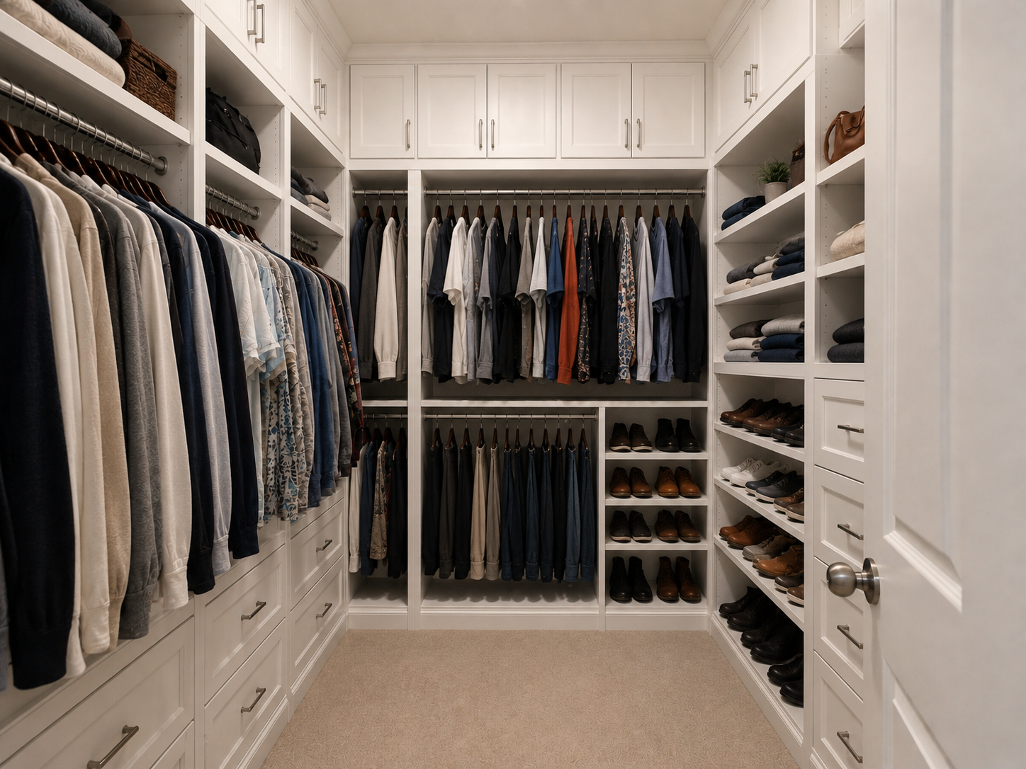 D&M custom closet design after
