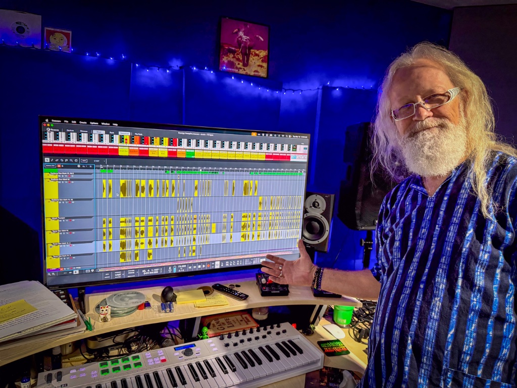Mark Wilson in the studio