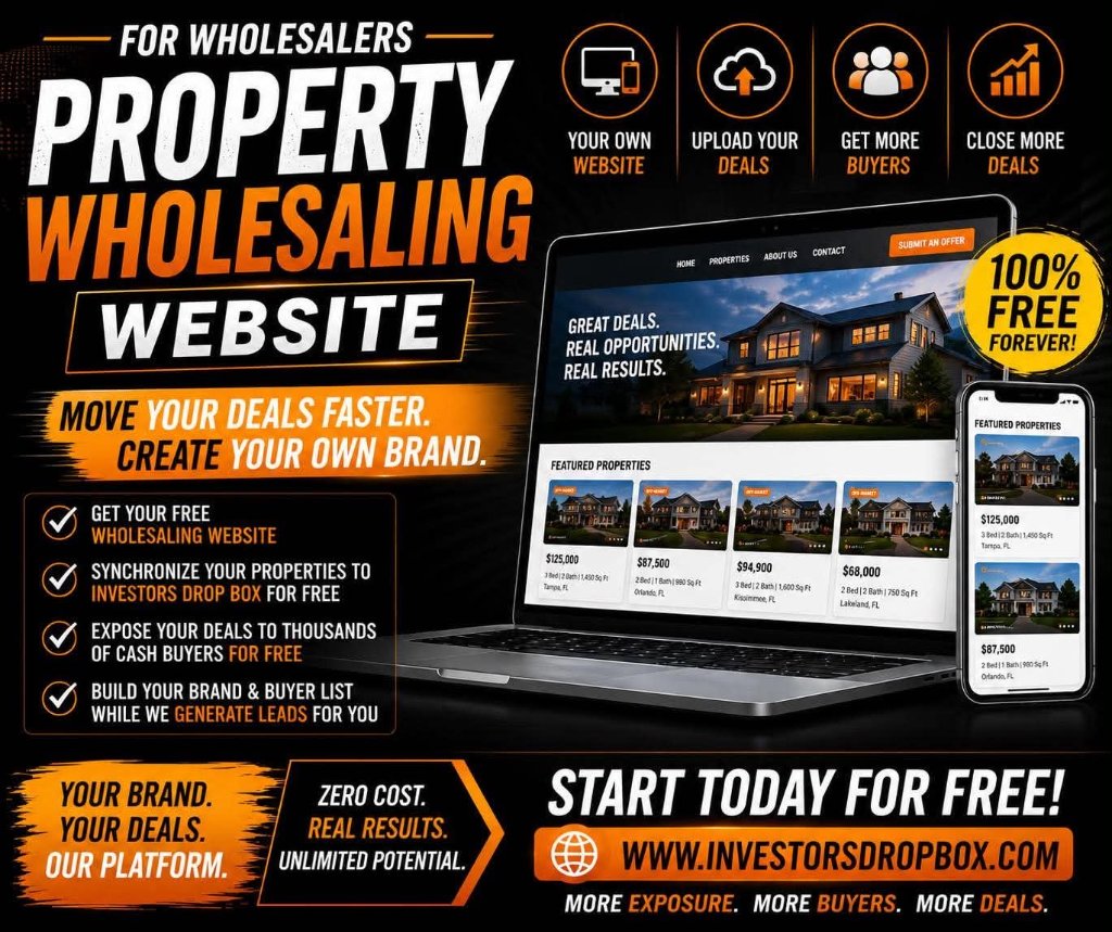 Property wholesaling website
