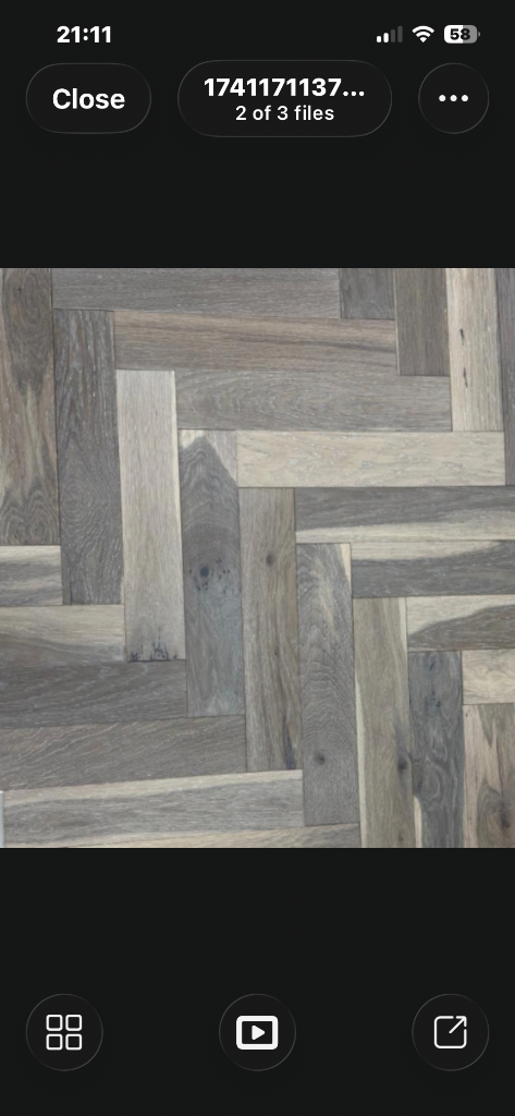 Mystic Smoked Grey Brushed Engineered Herringbone