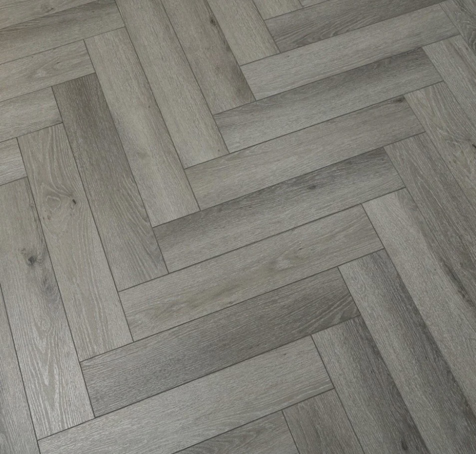 SPC Herringbone 6mm - Pearl Grey