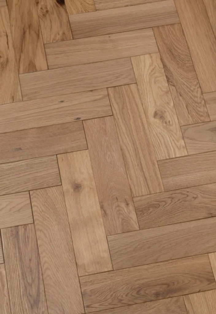 Modern Line 18mm Herringbone 18/3x80x300 - Natural Brushed Lac