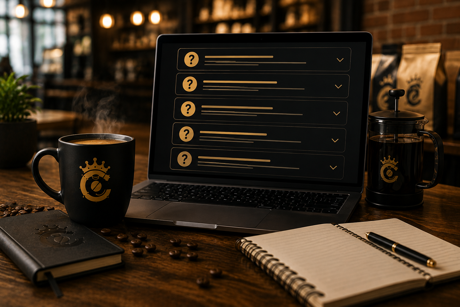 CoffeeCanz FAQ workspace