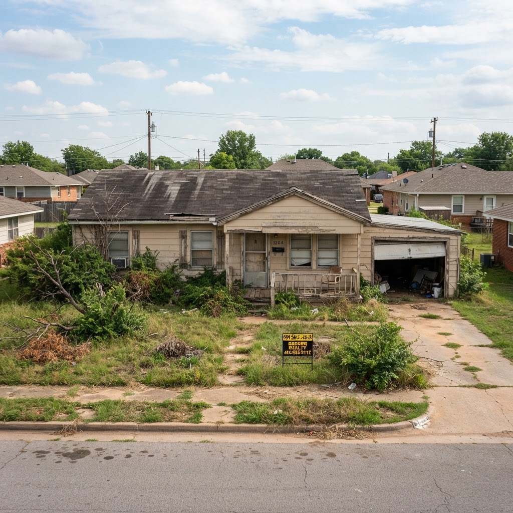 Before - Inherited Bixby Estate Overwhelmed by Deferred Maintenance
