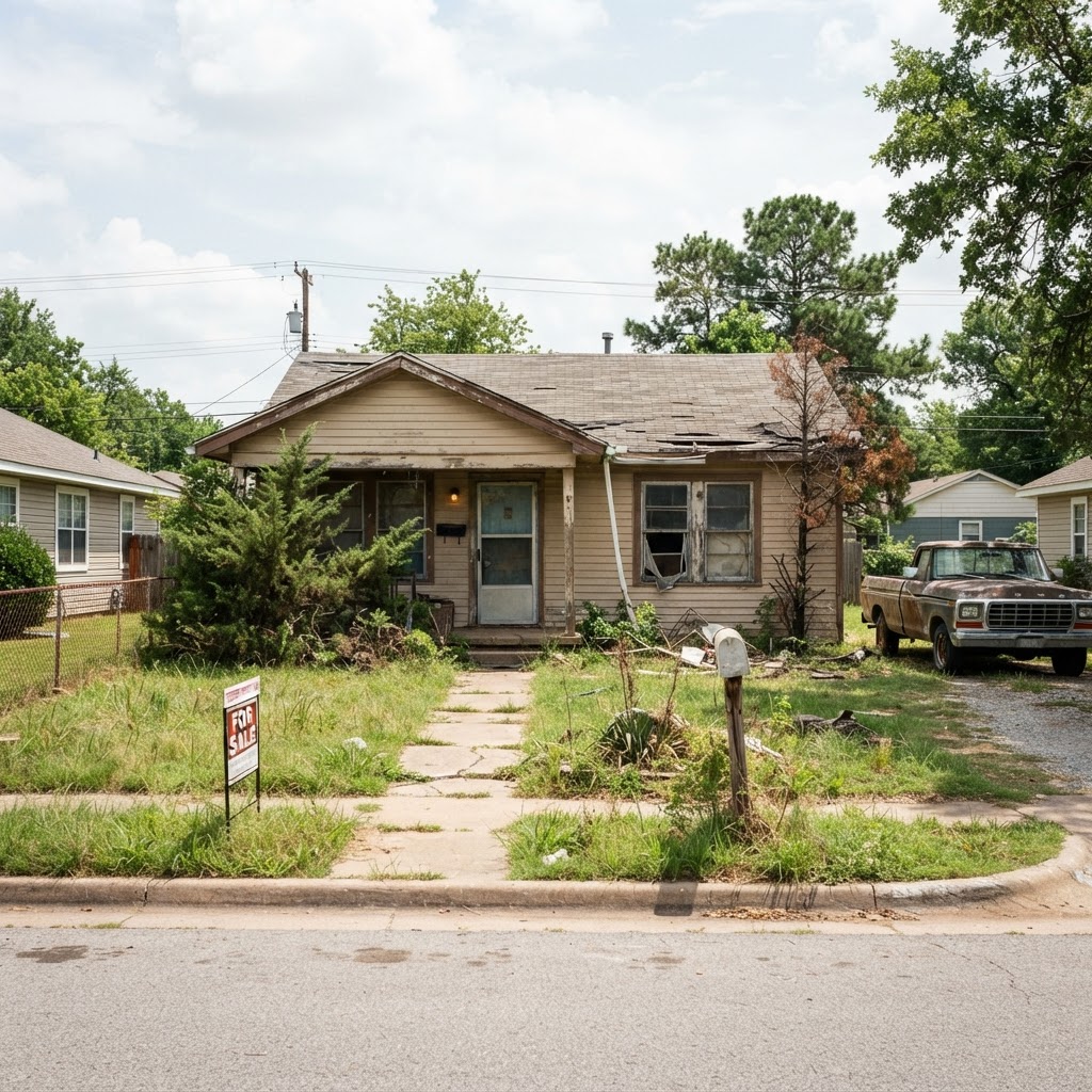 Before - Inherited Fire-Damaged Property in Oklahoma City