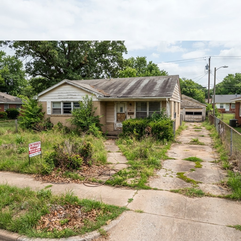 Before - Inherited Hoarder House in Broken Arrow