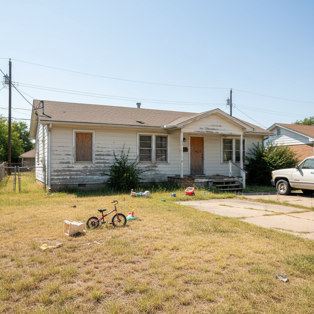 Before - Inherited Hoarder House in Tulsa