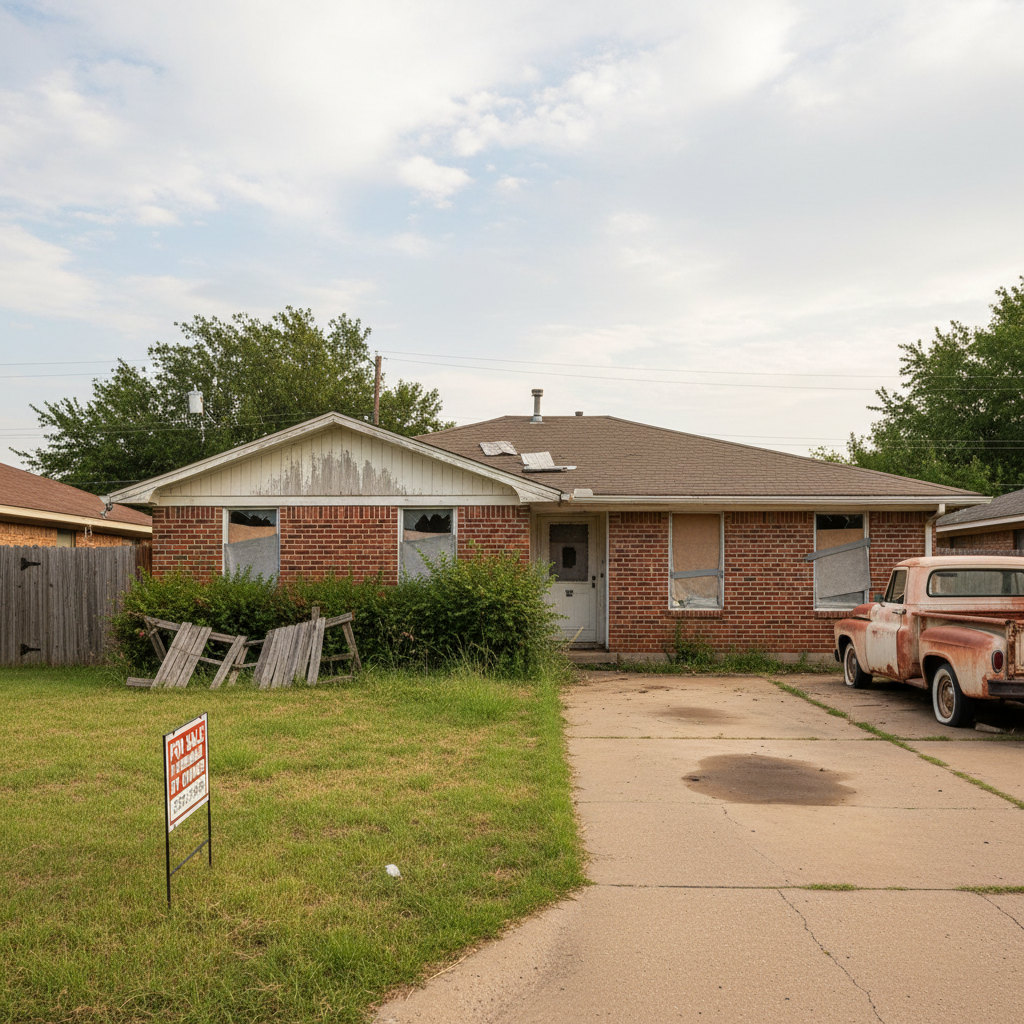 Before - Rescue from a Distressed Property in Jenks