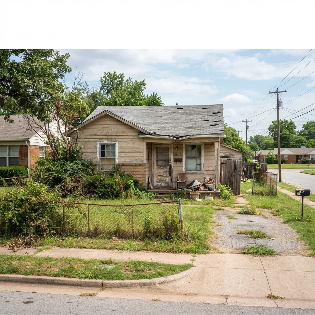 Before - Inherited Hoarder House in Sand Springs