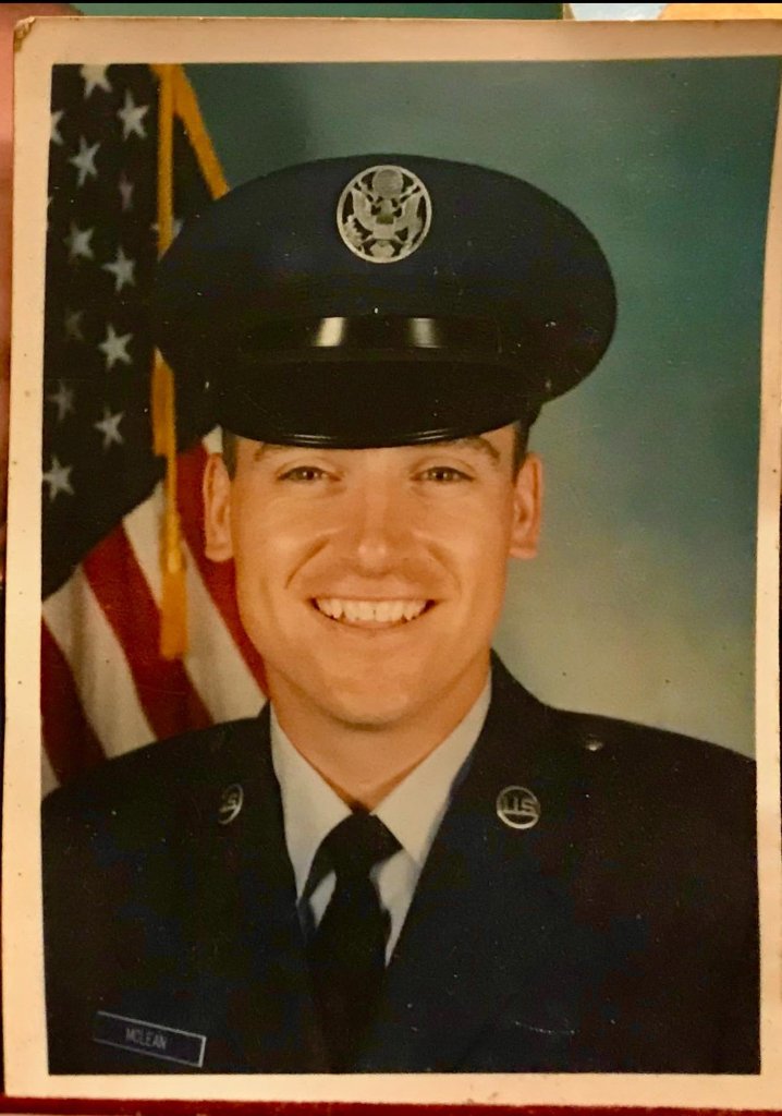 US Air Force veteran in service dress uniform