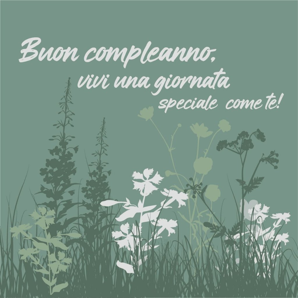 Buon compleanno, vivi una giornata speciale come te!