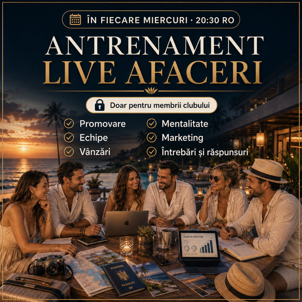 Antrenament LIVE Afaceri