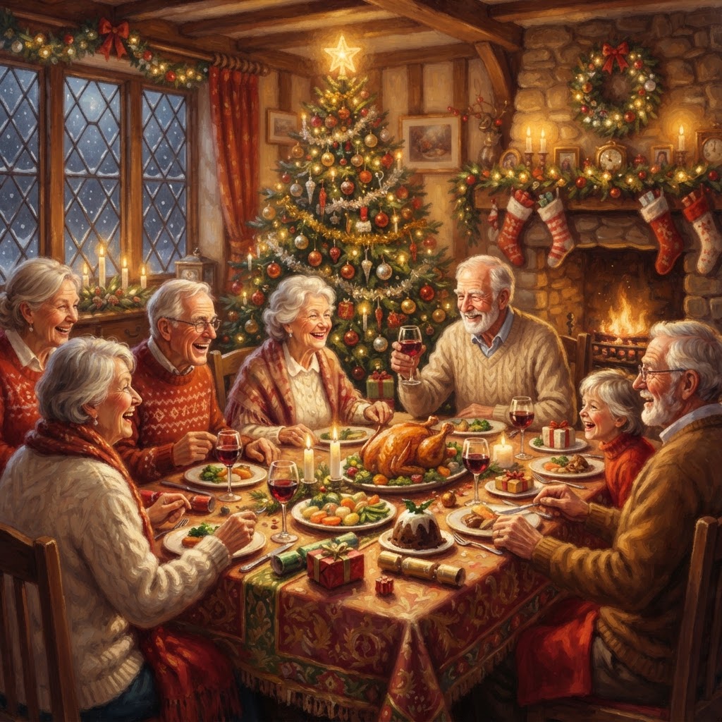 Weihnachtsfest für ältere Menschen