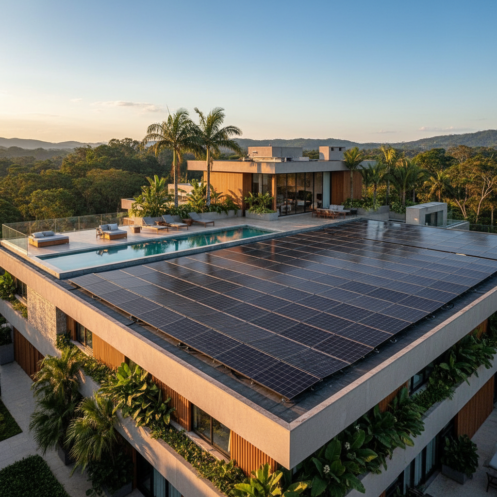 Casa com energia solar