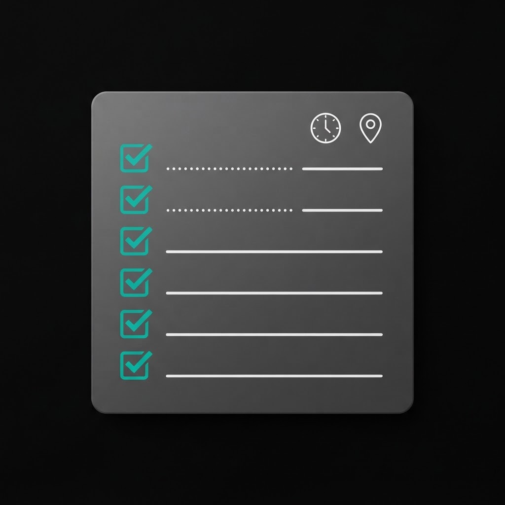 Checklist para planear transporte de un evento