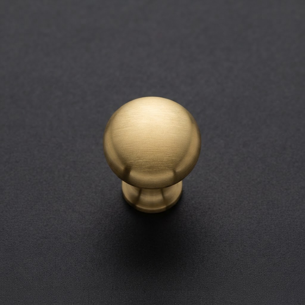 Brushed Brass Knob