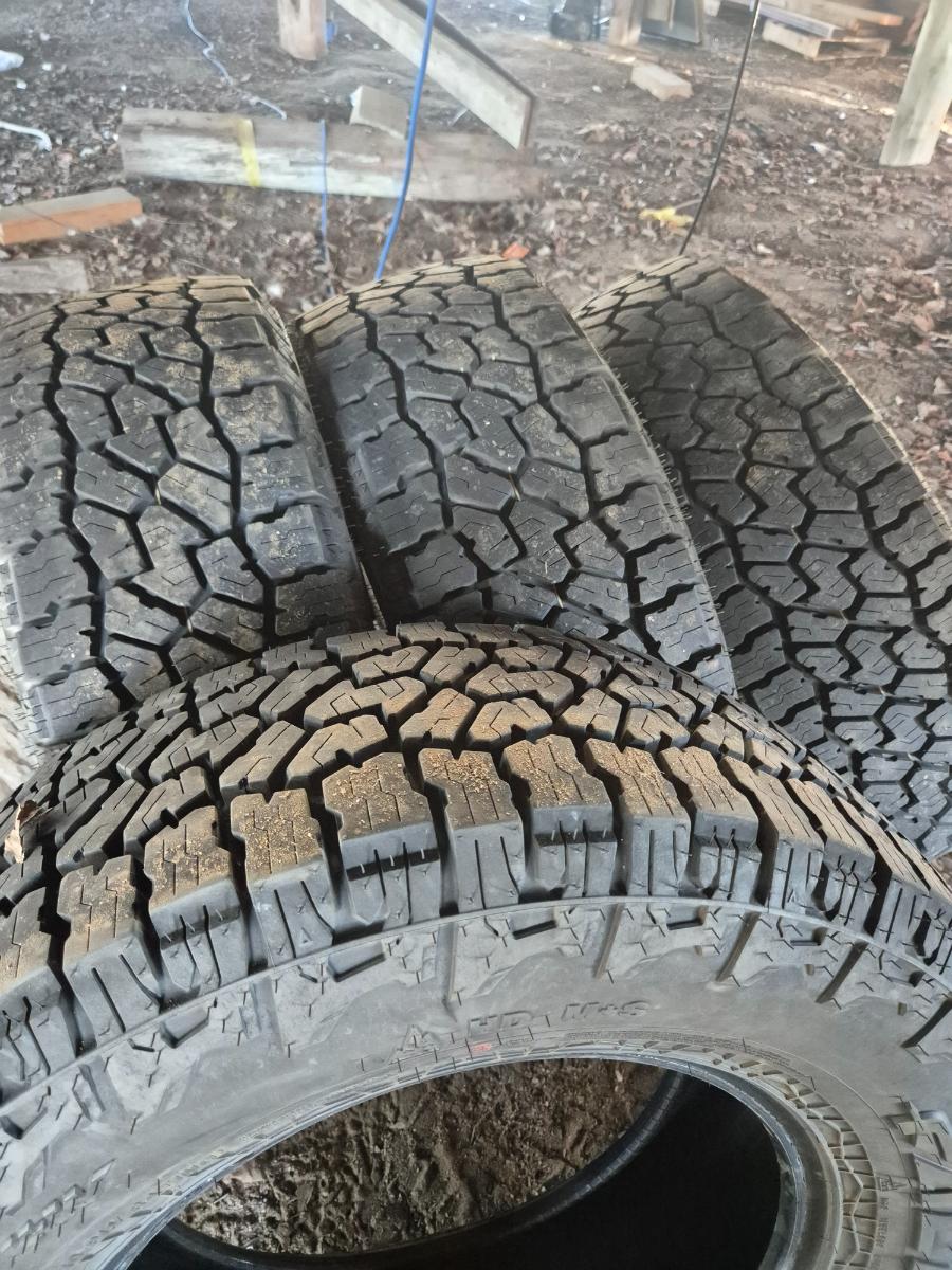 As new tyres