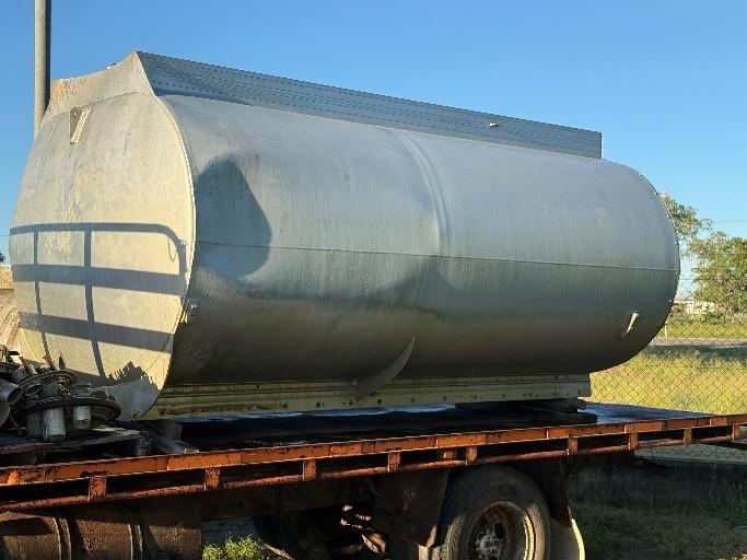 10,000 to 14,000 litre used alloy tank