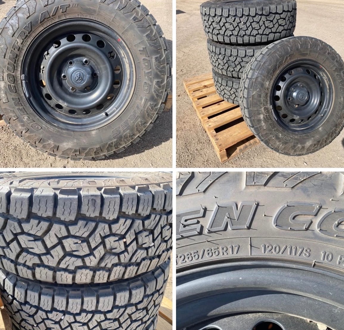 Hilux tyres and rims