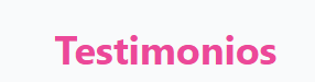Testimonios