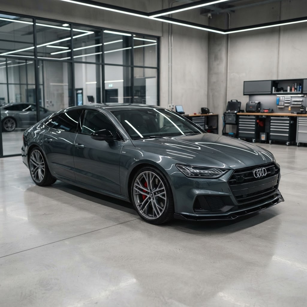 A car in our workshop