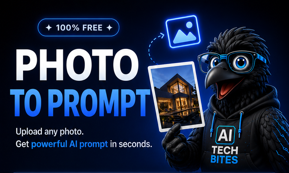 Photo to Prompt — Upload any photo, get powerful AI prompt in seconds.
