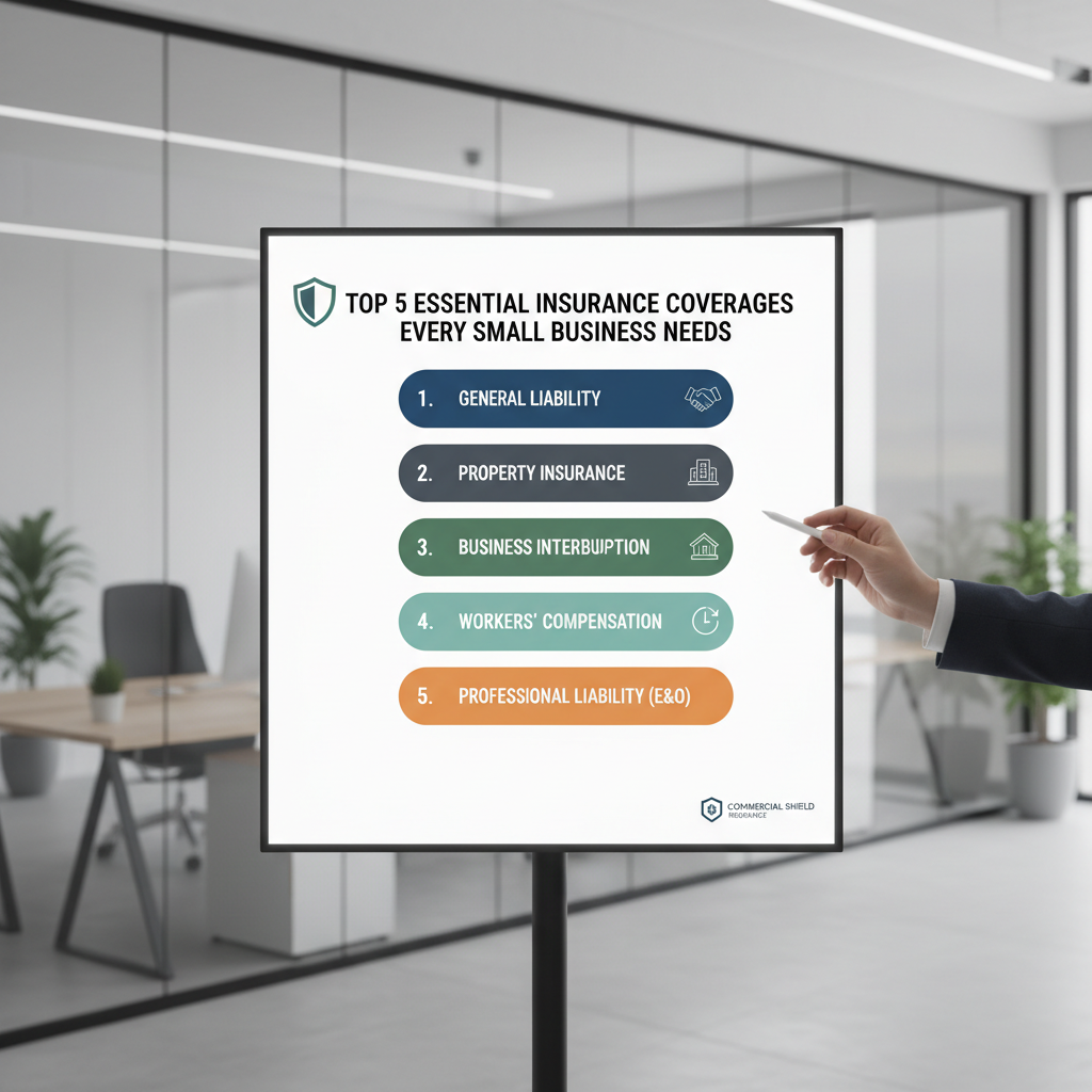 "Top 5 Essential Insurance Coverages Every Small Business Needs"