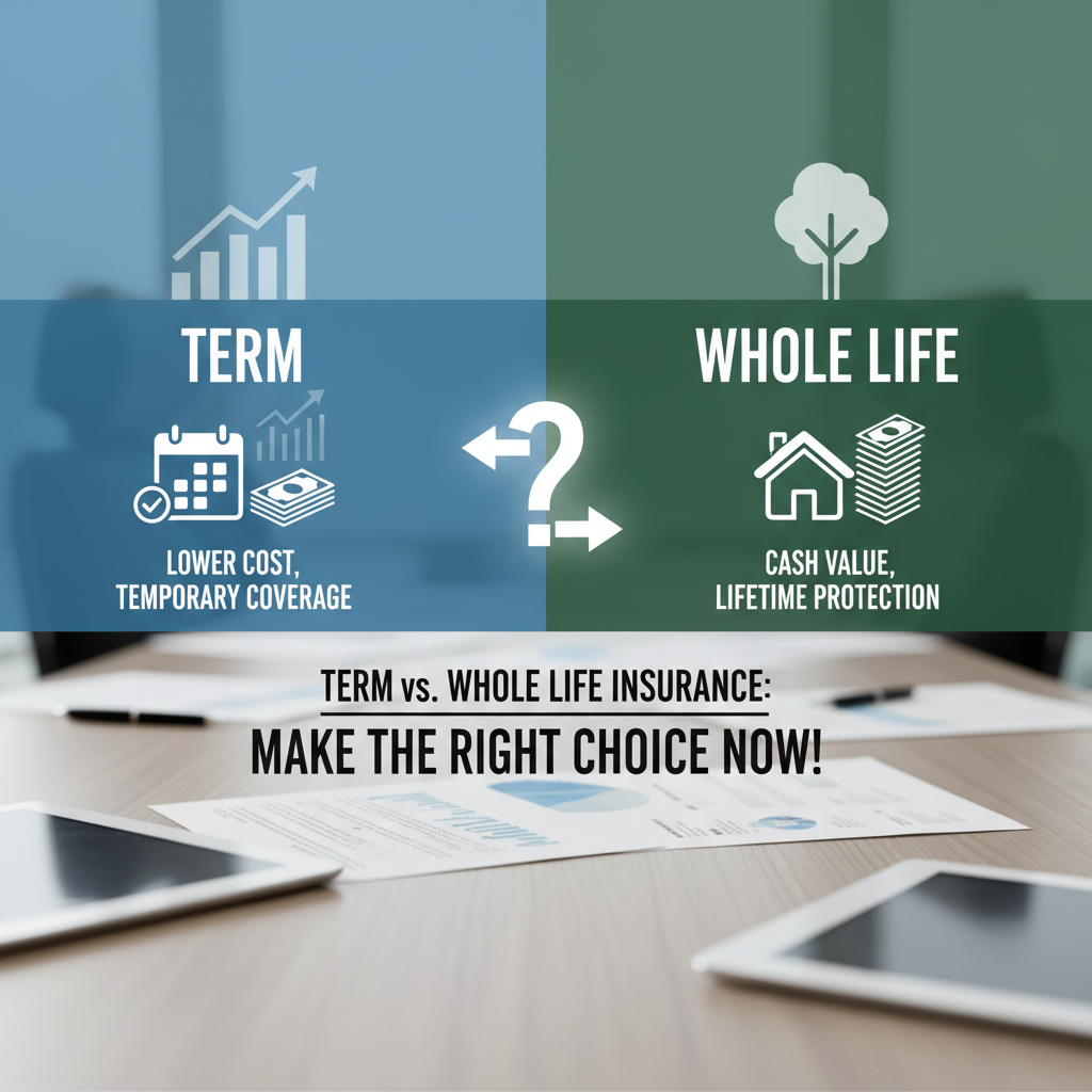 "Term vs. Whole Life Insurance: Make the Right Choice Now!"