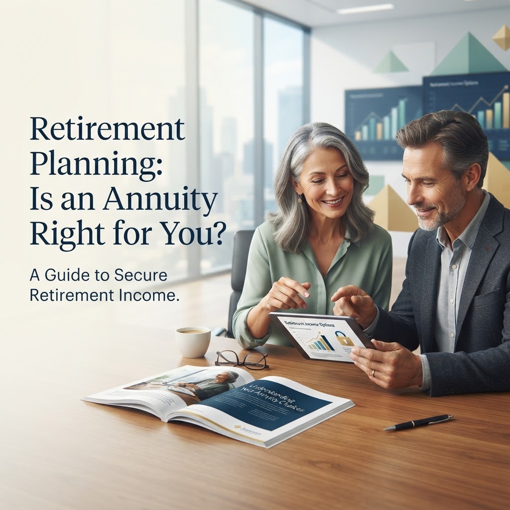 Here are a few options for your blog post title, categorized by the "angle" they take:

**The "Safe & Secure" Approach (Best for SEO)**
*   Retirement Planning: Is an Annuity Right for You? (46 chars)
*   How Annuities Secure Your Retirement Income (41 chars)

**The "How-To/Educational" Approach**
*   Planning for Retirement: An Annuity Guide (40 chars)
*   How to Use Annuities for a Stress-Free Retirement (47 chars)

**The "Engaging/Punchy" Approach**
*   Boost Your Retirement: The Power of Annuities (43 chars)
*   Why Annuities Are a Retirement Game Changer (42 chars)

**My Top Recommendation:**
**Retirement Planning: Is an Annuity Right for You?**
*(It targets a high-volume search phrase while posing a question that encourages the reader to click for the answer.)*