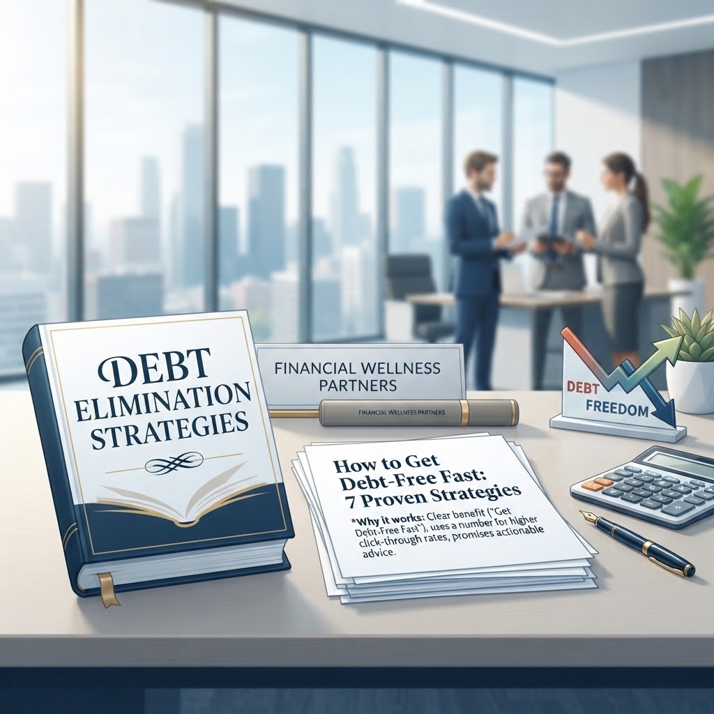 Here are a few options for your blog post title, categorized by the "angle" they take:

**The "Action-Oriented" Approach**
*   How to Get Debt-Free Fast: 7 Proven Strategies (46 chars)

**The "Result-Driven" Approach**
*   Become Debt-Free Faster: Your Ultimate Game Plan (46 chars)

**The "Curiosity/Benefit" Approach**
*   Crush Your Debt: 5 Smart Ways to Pay It Off Sooner (49 chars)

**The "Simple/Direct" Approach**
*   How to Pay Off Debt Quickly: A Step-by-Step Guide (47 chars)

**My Top Recommendation:**
**"How to Get Debt-Free Fast: 7 Proven Strategies"**
*   *Why it works:* It includes a clear benefit ("Get Debt-Free Fast"), uses a number (which increases click-through rates), and promises actionable advice.