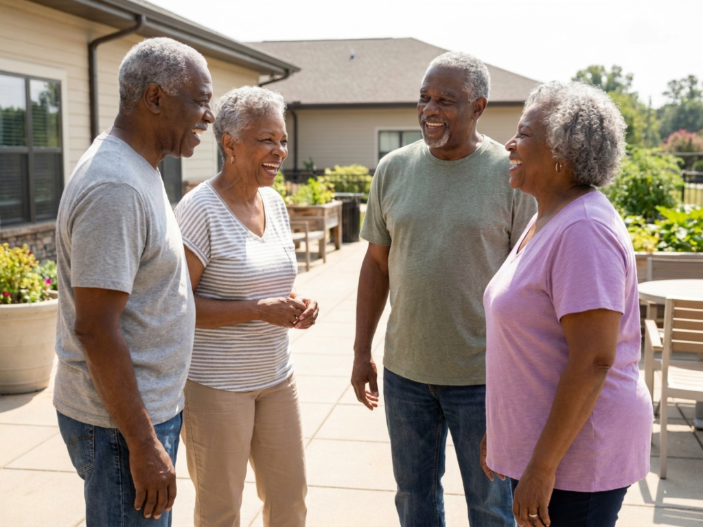 Senior couples enjoying life