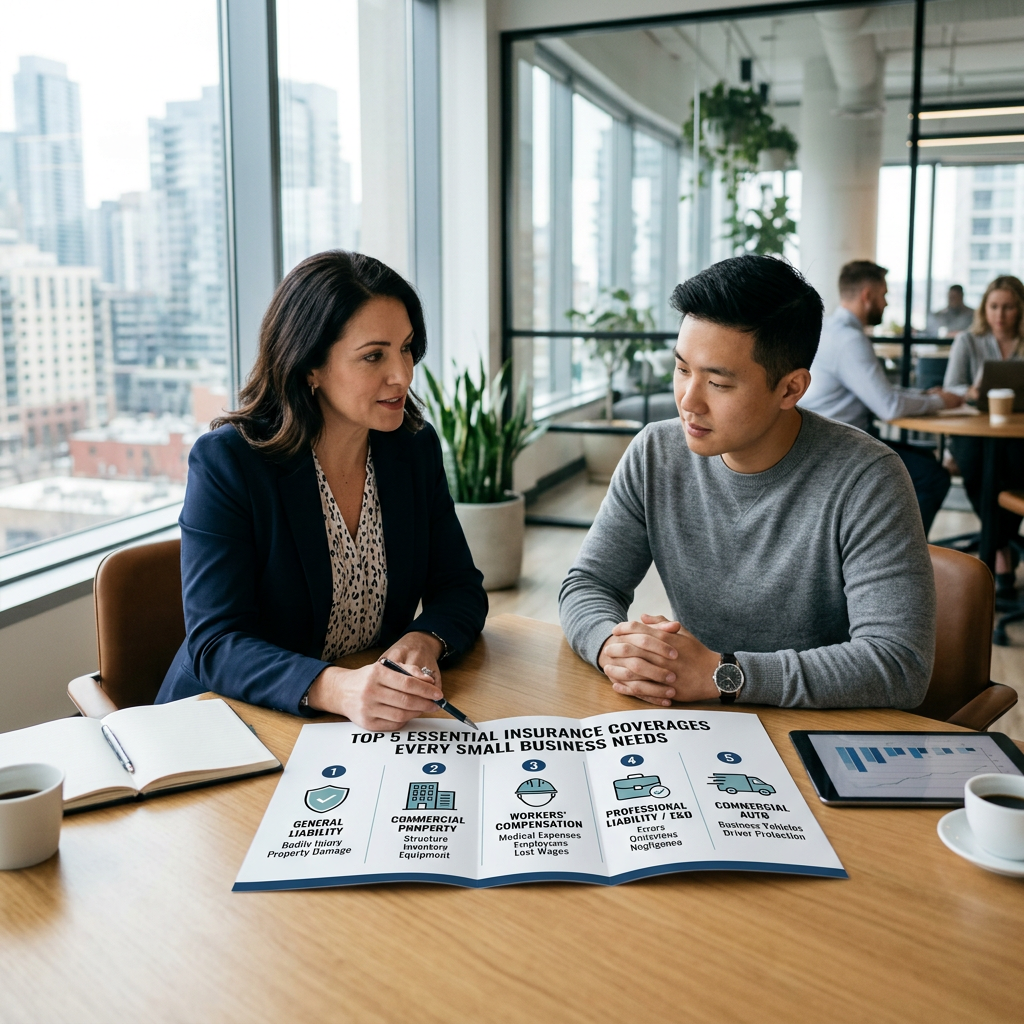 "Top 5 Essential Insurance Coverages Every Small Business Needs"